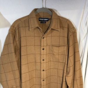 Tan POLO button down shirt
